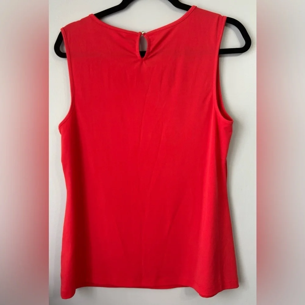 Banana Republic Women’s Large Vibrant Coral Sleevless Tank Top - Picture 3 of 4